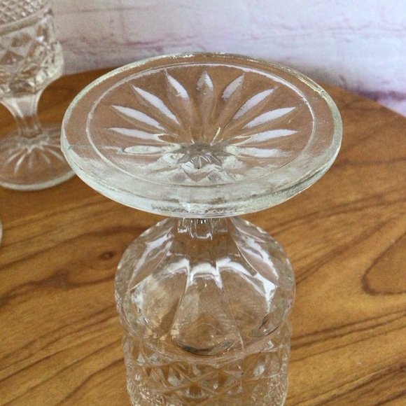 Vintage Anchor Hocking Wexford Claret Wine Glasses - Set of 4 - Picture 8 of 8